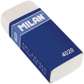 ластик MILAN 4036 белый прямоугольный