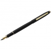 Ручка перьевая Luxor "Sterling" синяя, 0,8мм, корпус черный/золото