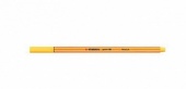 ручка кап. STABILO жёлтый 0.4мм 88/44
